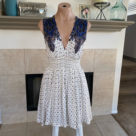 Free People printed mini dress, size S, never worn - Picture 2 of 11